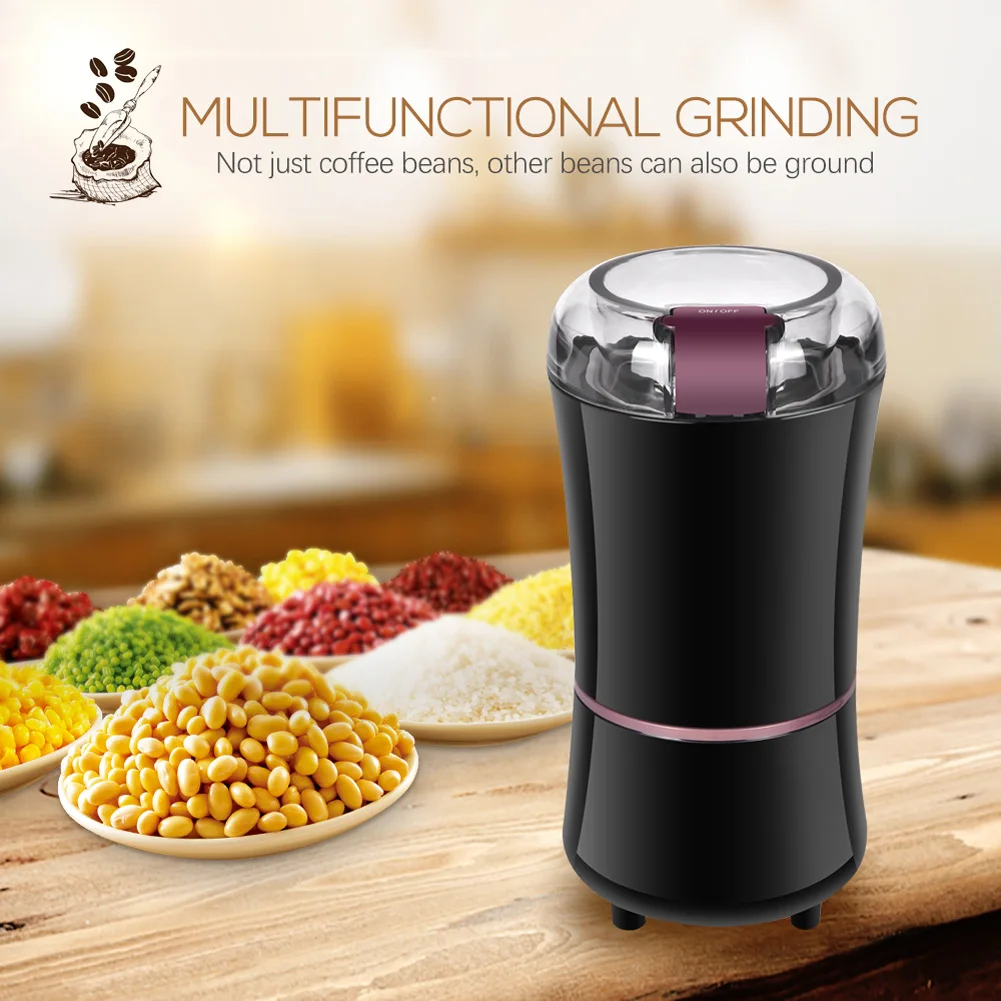 

Coffee Grinder Stainless Steel Nuts Beans Grains Mill Herbs Electric Grinding Machine Multifunctional Coffee Bean Grinding Home