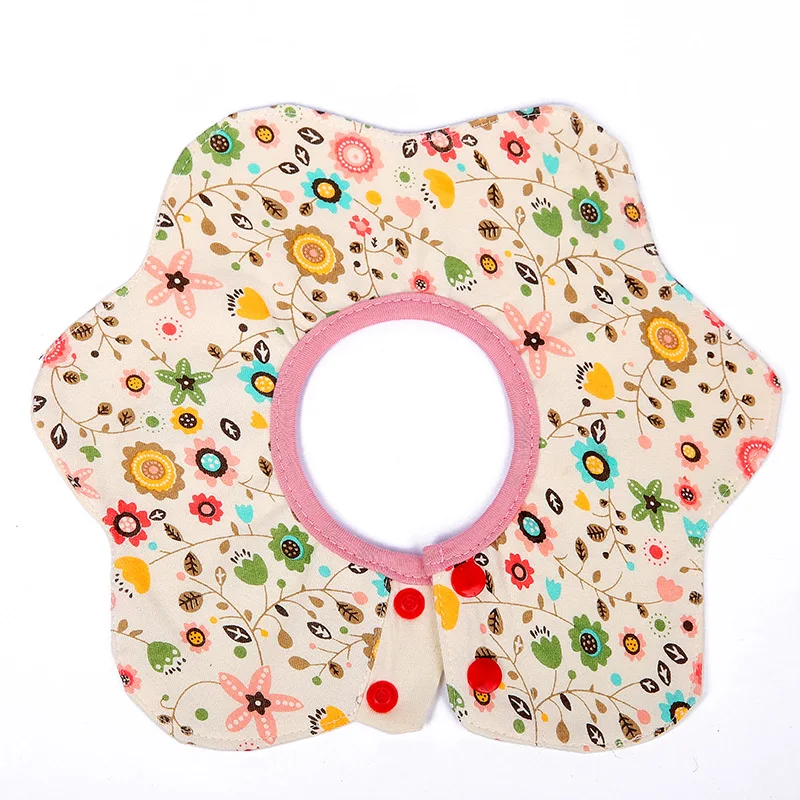 Новый Цветочный хлопковый детский нагрудник новорожденный бандана мягкий