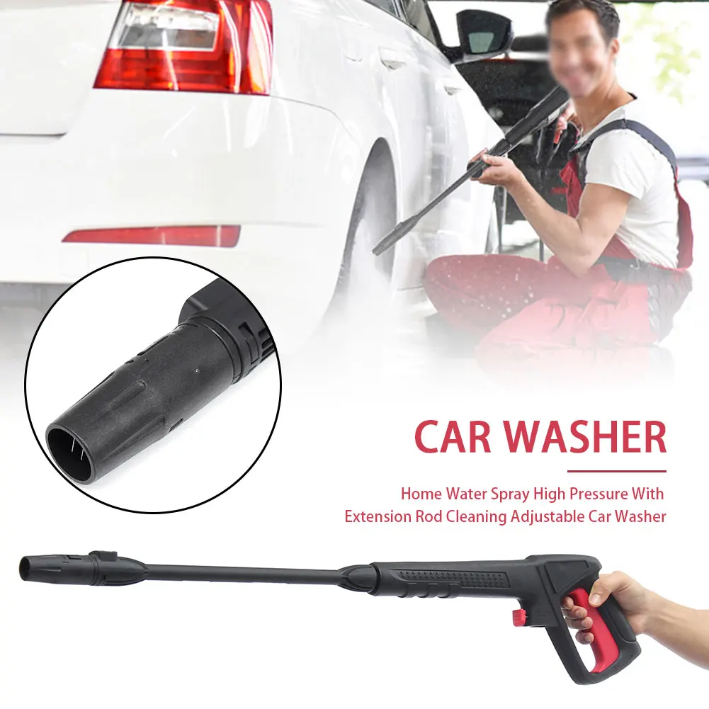 

Car Washer High Pressure Adjustable Cleaning Garden Durable Home Yard Water Spray Tool With Extension Rod Long Portable Handheld