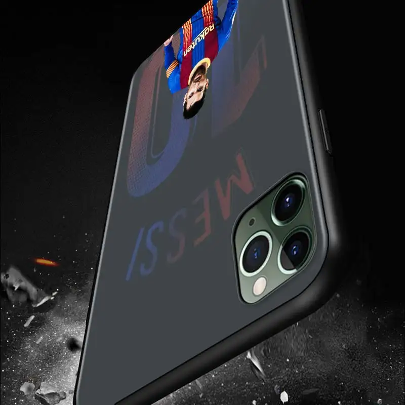 

Argentina Messi Art Shockproof Cover For Apple iPhone 12 11 SE XS XR X 7 8 6 5 S mini Plus Pro MAX 2020 Black Phone Case
