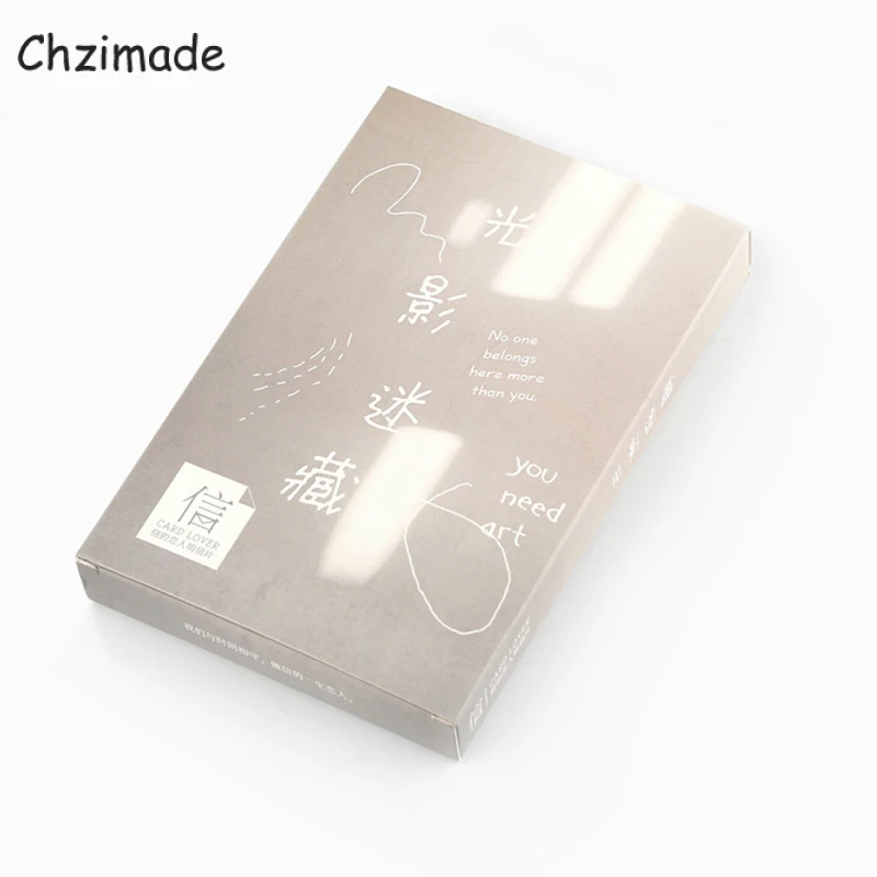 Chzimade 30 шт./лот искусство Скрапбукинг Бумажные украшения Канцтовары карточка свет