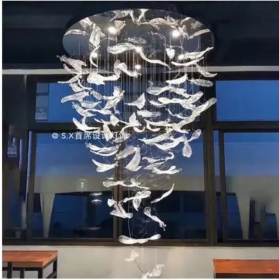 Постмодерническая люстра в скандинавском стиле простая современная лампа со