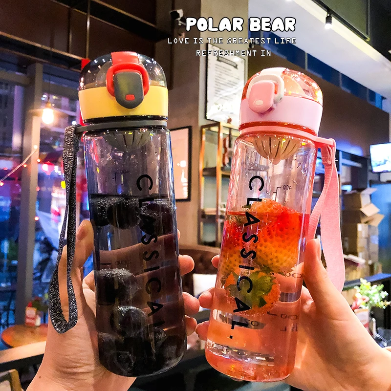 Стеклянная термобутылка для воды инфузер милая портативная стеклянная бутылка