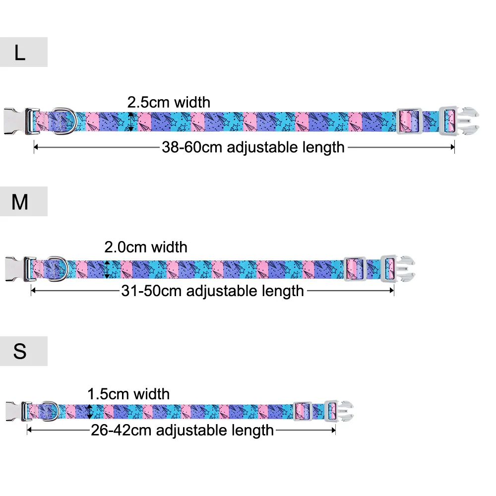 Регулируемый нейлоновый ошейник для собак с вырезанным именем на заказ телефона