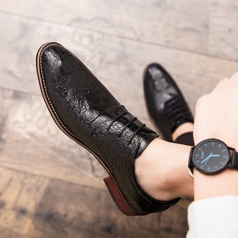 Мужские кожаные лоферы удобные мокасины для улицы Повседневная обувь вождения