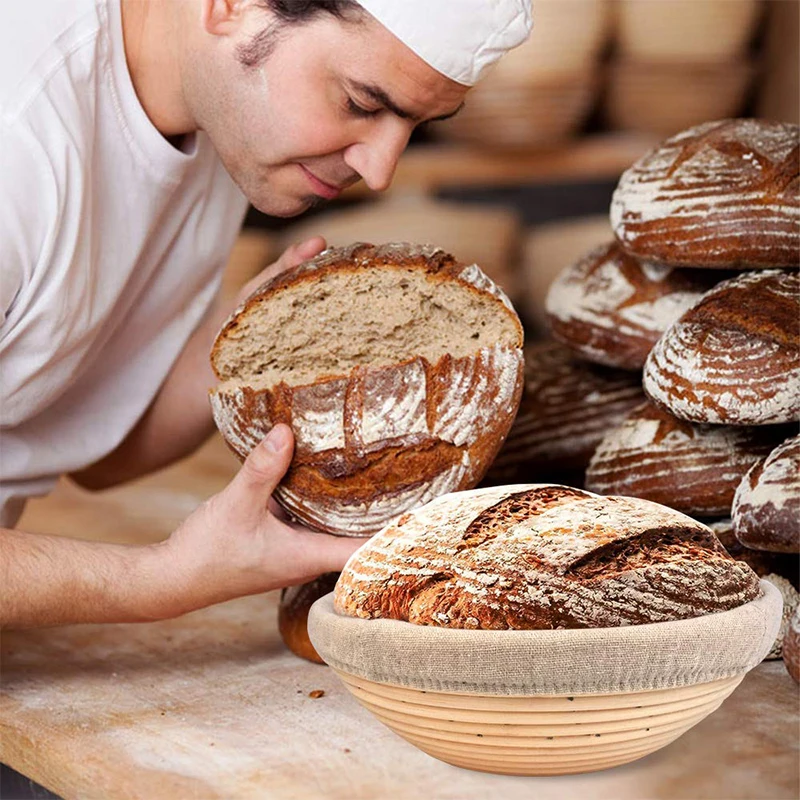 Набор посуды для выпечки включая корзину хлеба пластиковый резак теста/нож