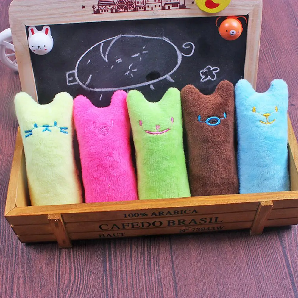 Hot Sale Cat Toys Not Easy to Damage Catnip Interactive Thumb Plush Teeth Grinding Bite Mint Pillow Supplies | Дом и сад