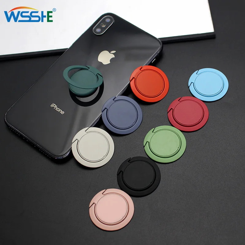 

Extremely Thin Luxury Mobile Phone Socket Holder Universal Telephone Car Bracket Stand Accessories Finger Ring For iphone XS 8