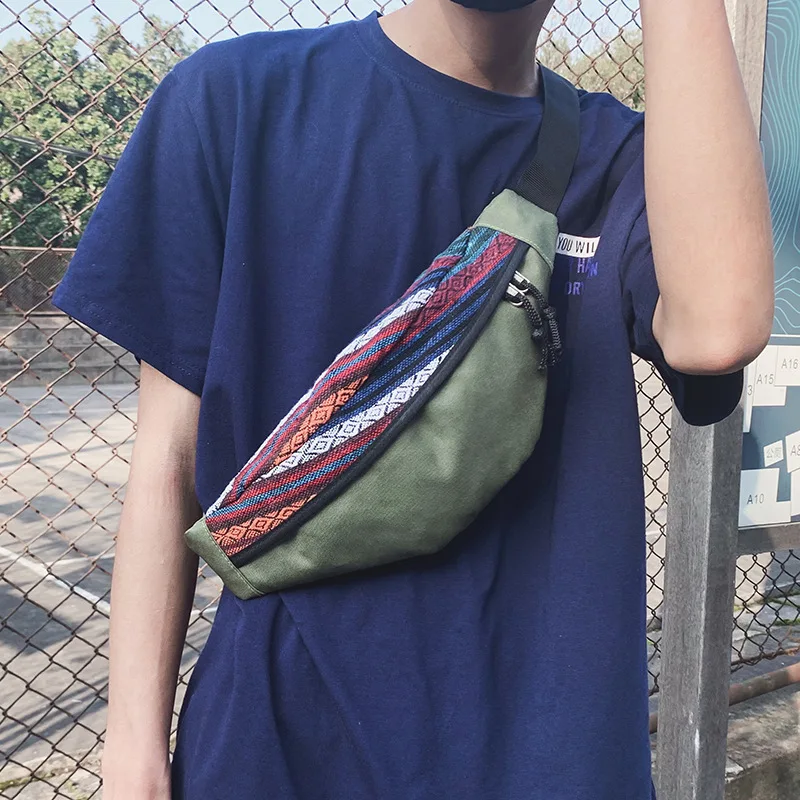 Youda оригинальный дизайн нагрудная сумка из текстиля Портативный мобильный