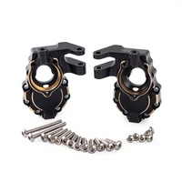 2pcsset replacement steering knuckles brass front axle steering cup for trx 4 rc car diy modification upgrade parts