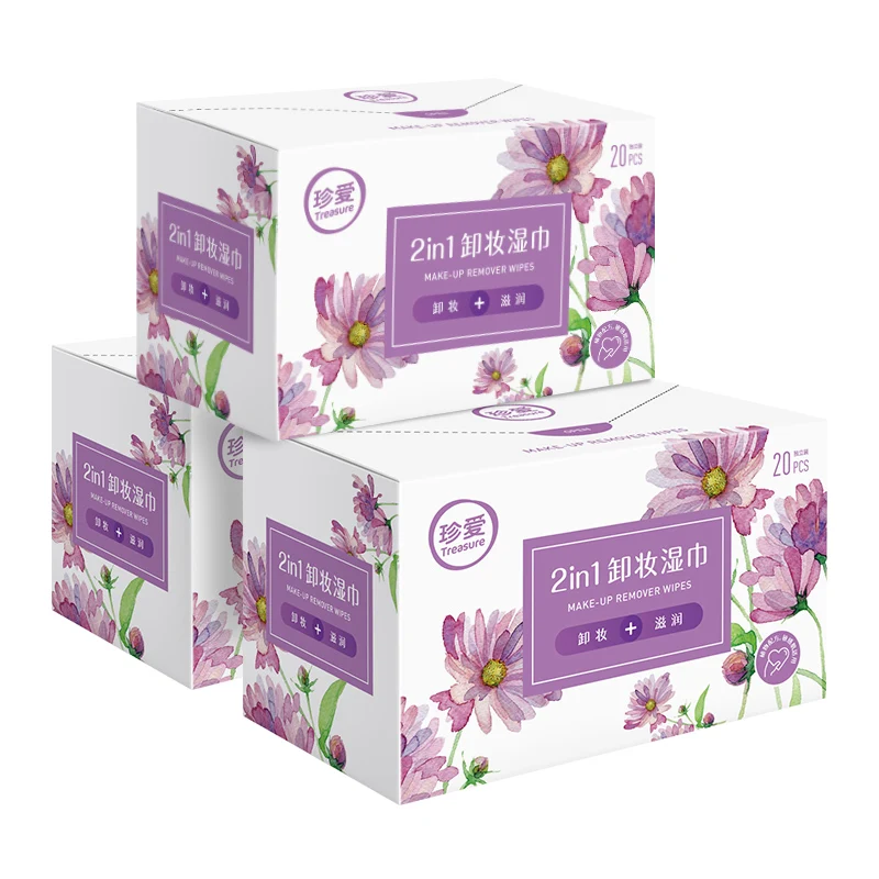 2 Boxes 40 Count Total Treasure MoistureClean Makeup Remover Wipes Wet Cleansing Individually Packaged Alcohol Free | Красота и