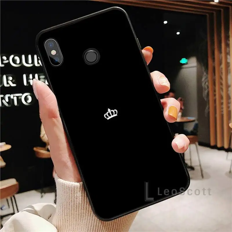 

Crown king princess cool cute logo Phone Case For Xiaomi Redmi Note 4 4x 5 6 7 8 pro S2 PLUS 6A PRO