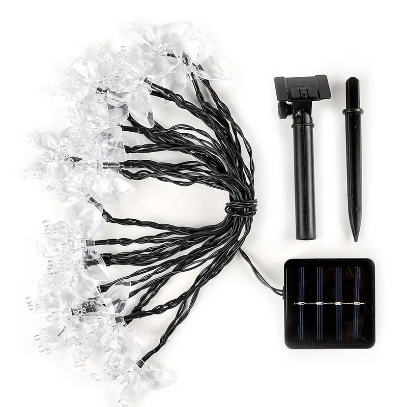 Светодиодная Солнечная лампа в форме бабочки наружный водонепроницаемый