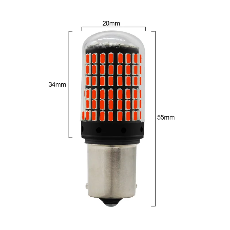 1x3014 144smd CanBus S25 1156 BA15S P21W светодиодный BAY15D BAU15S PY21W лампа T20 7440 W21W W21/5W светильник для