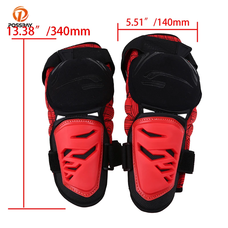 Наколенники POSSBAY красного желтого зеленого синего белого цветов защитное