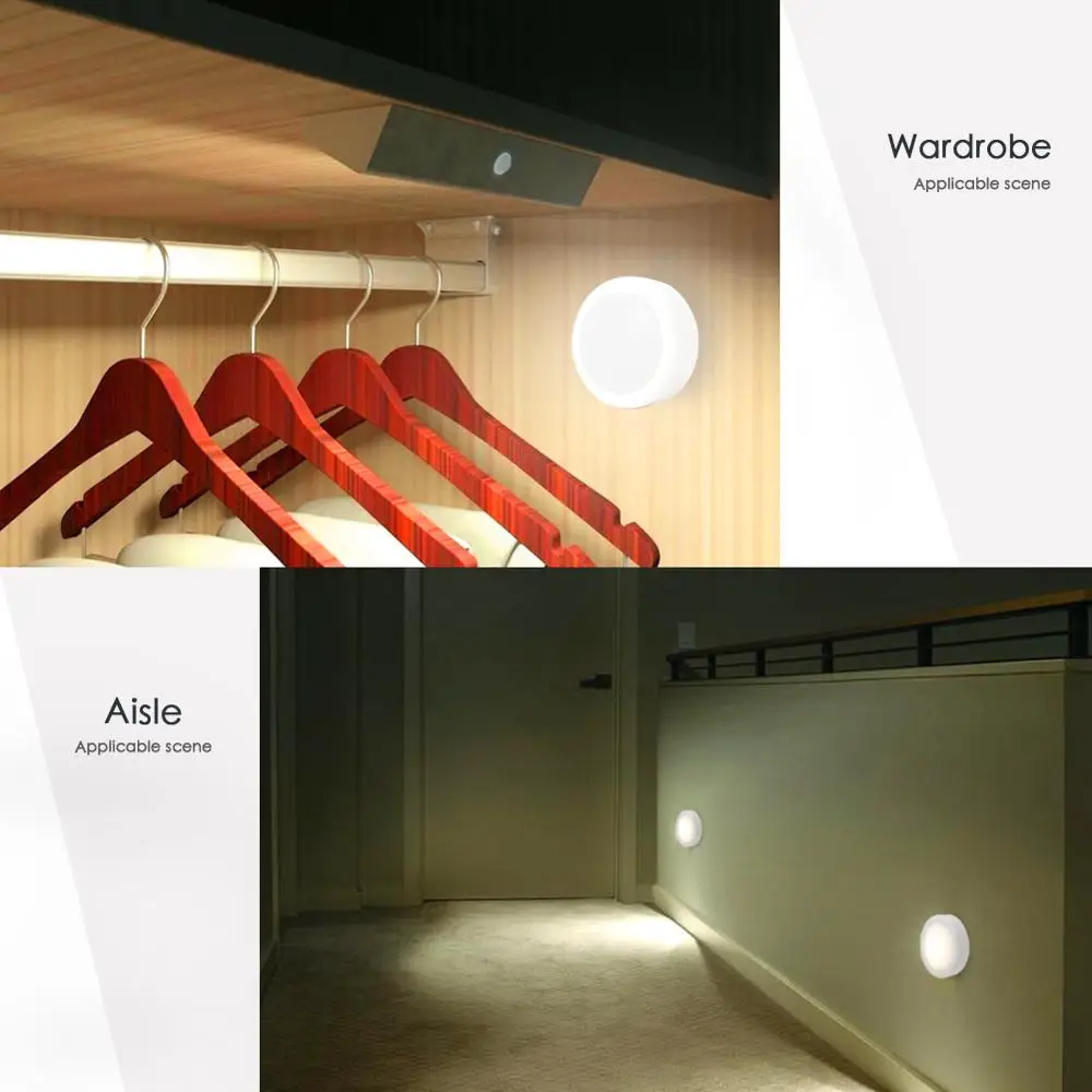 

LED Under Cabinet Light RGB 12 Colors Touch Dimmable Night Puck Lamp Stair Hallway Kitchen Cupboard Wardrobe Wireless