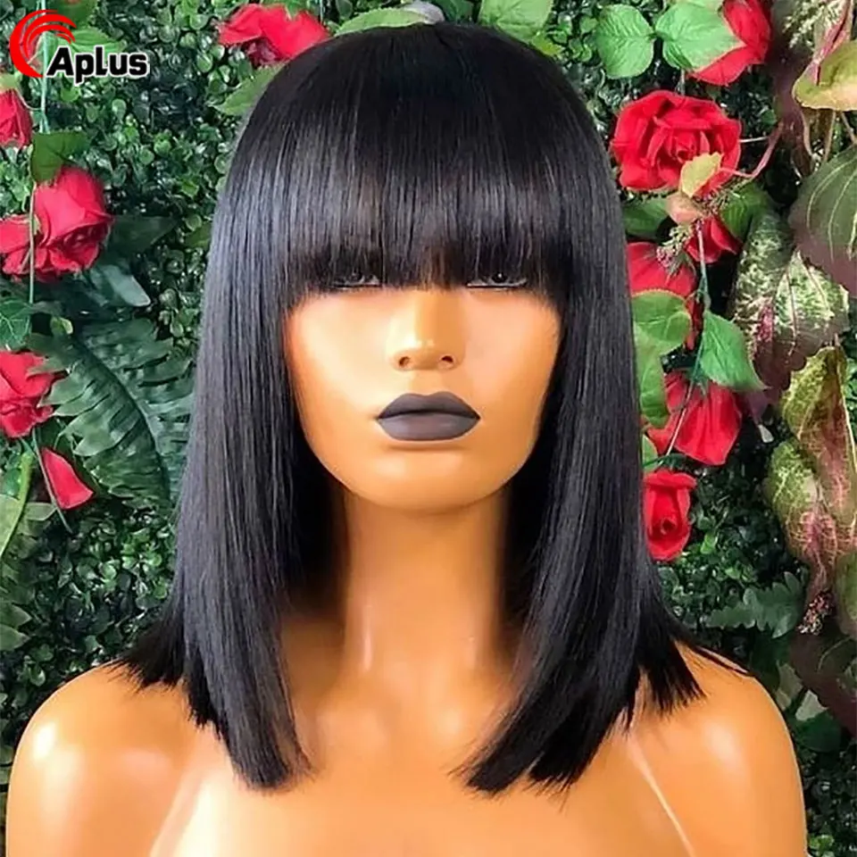 Предварительно выщипывающийся Боб парики с волосами младенца бразильские