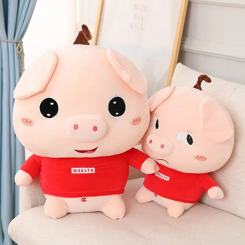 

Creative expression pig doll plush toy net celebrity doll doll girl sleeping companion bed big pillow