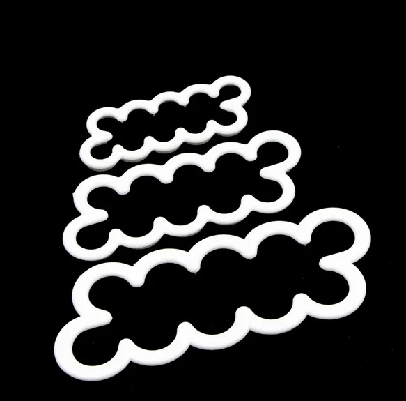 3 шт./компл. 3D Роза лепесток цветок резак элегантная форма для торта помадка