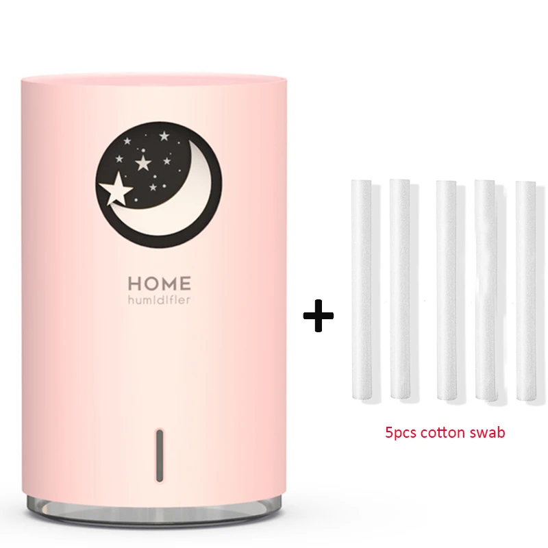Pink Star 5filter Домашний увлажнитель 700 мл большой Ёмкость USB воздушный увлажнитель воздуха Арома-диффузор для эфирных масел с Цвет светодиодный светильник очиститель воздуха распылитель, распылитель - Цвет: Pink Star 5filter