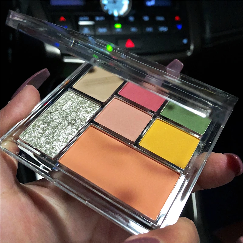 

7 Color Maquillage Eyeshadow Palette Shimmer Matte Glitter Eyeshadow Pallete Diamond Metallic Pigmented Makeup Palette Cosmetic