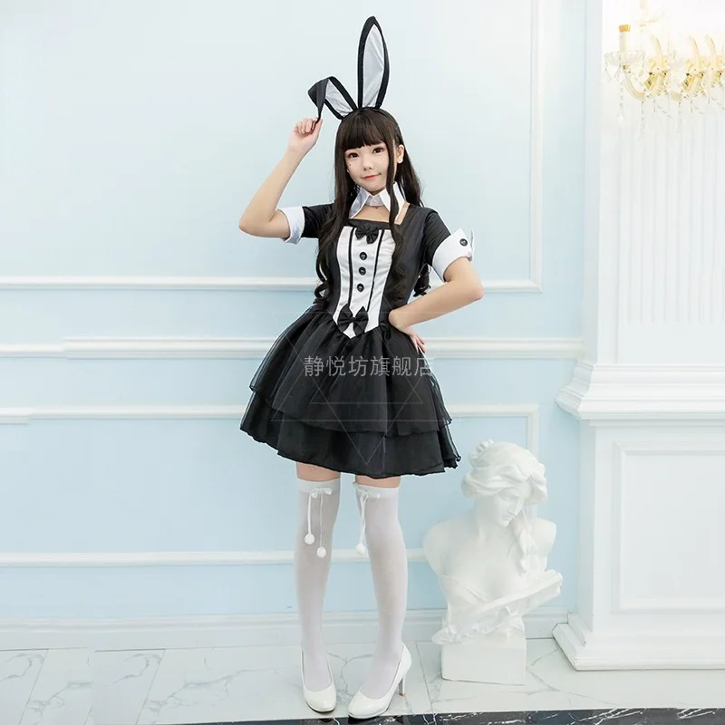 Женский костюм для косплея сексуальный Банни девочек танцев Хэллоуина вечерние