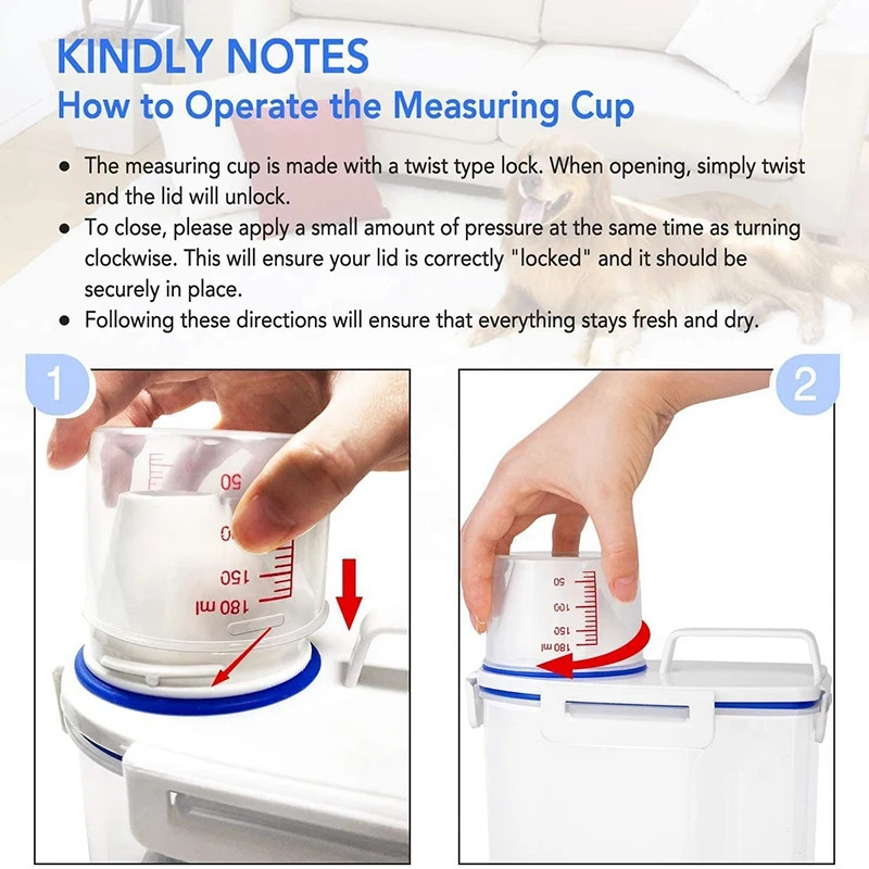 Пластиковый маленький дозатор риса 1 шт. с мерной чашкой и 2 30 мл зеркальная ложка