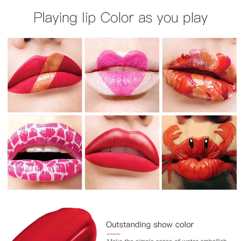 16 Colors Lip Tint Waterproof Sexy Matte Gloss Long Lasting Liquid Lipstick Rouge A Levre Mat |