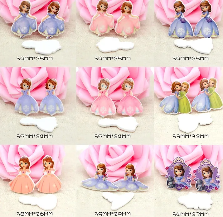 Mixed 12pcs Принцесса слизи амулеты аксессуары для волос шпильки украшения DIY Ювелирные изделия милые девушки смолы слизи амулеты - Окраска металла: Mixed 12pcs