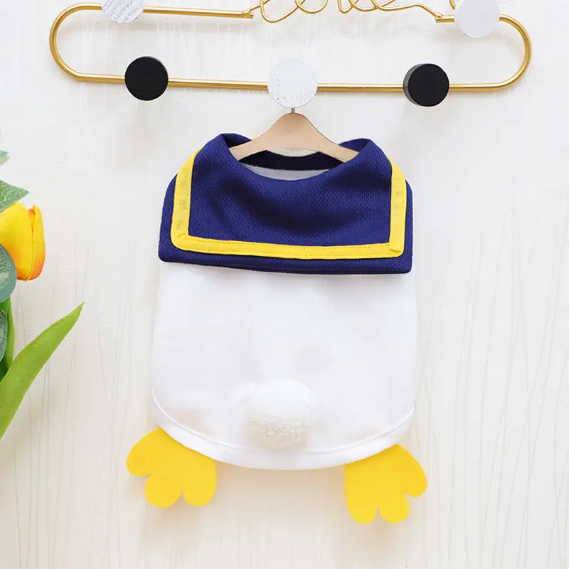 

Sweet Puppy Clothes Cute Duck Vest For Small Chihuahua Dog Spring Summer Cat Soft T-shirt Dogs Comfort Shirts Coat Pet Clothing