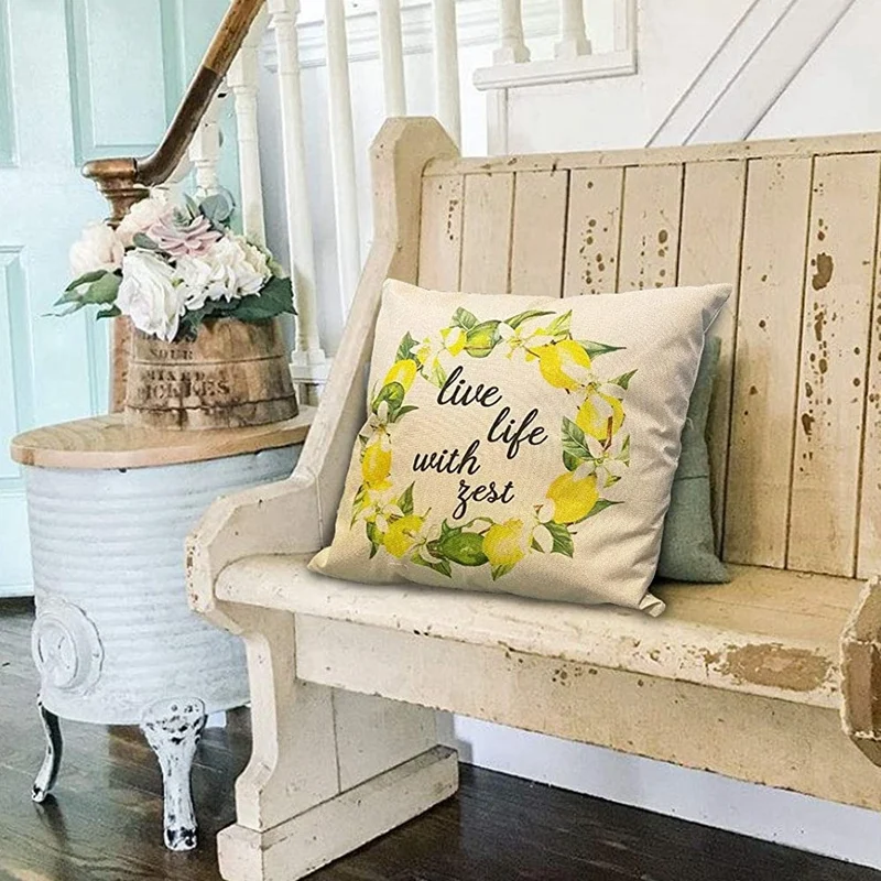 Наволочки для декоративных подушек летнего декора грузовика велосипеда