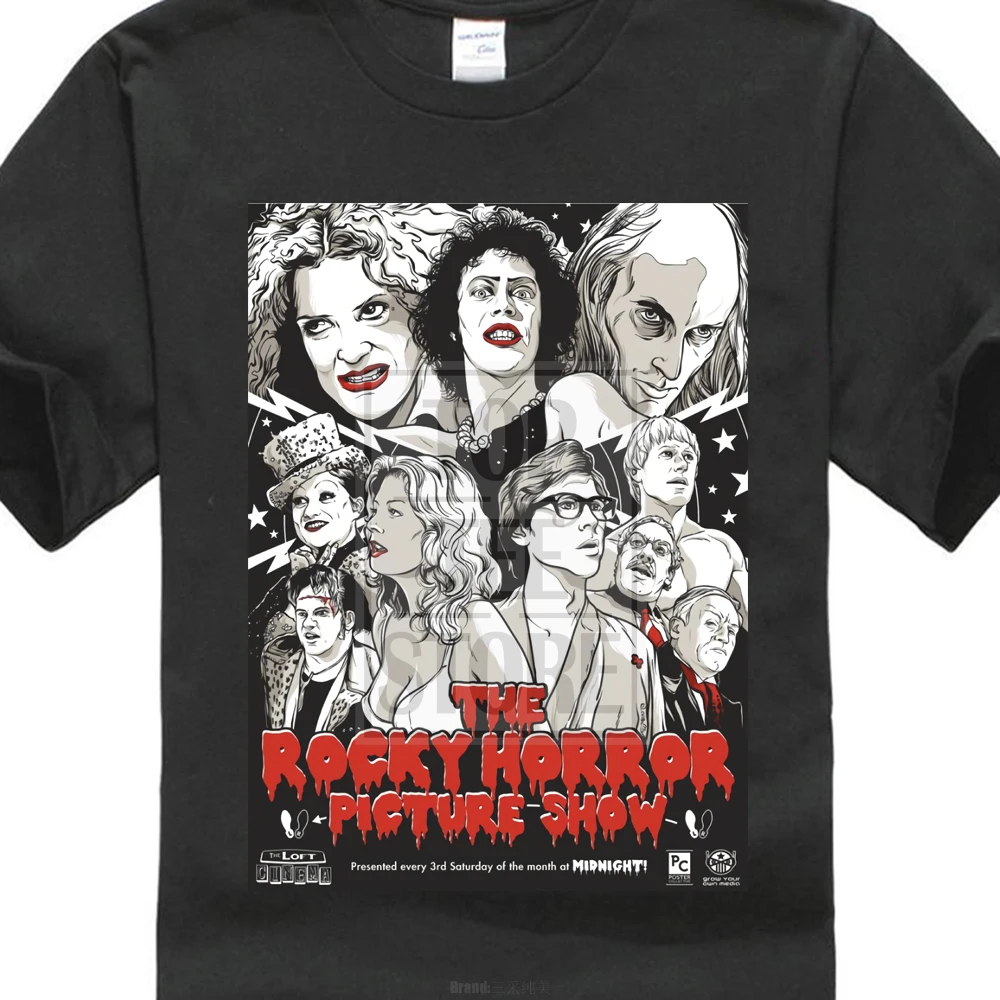 Рокки ужас картина постер фильма 1975 футболка черный все размеры S 5Xl 017829| |