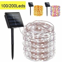 10m 20m led solar lamps 100200leds 8 modes outdoor solar string fairy lights waterproof christmas decoration for garden street