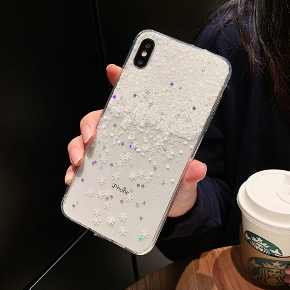 Блестящий эпоксидный блестящий чехол для телефона Apple iPhone 11 Pro XS Max XR X 6 6s 7 8 Plus с