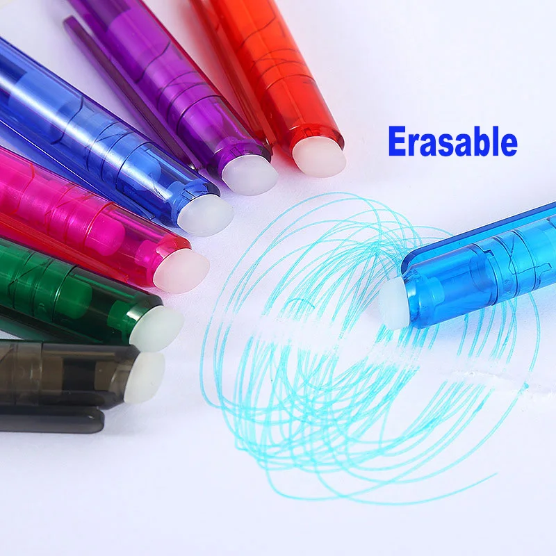 Ручка гелевая DELVTCH со стираемыми чернилами 0 7 мм 5 8 цветов | Канцтовары для офиса и