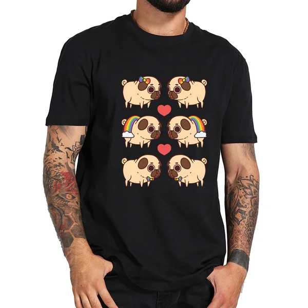 

puglie prige Mens Fantasy T-shirts White Short Sleeve O-Neck Tops Tees Shirts summer