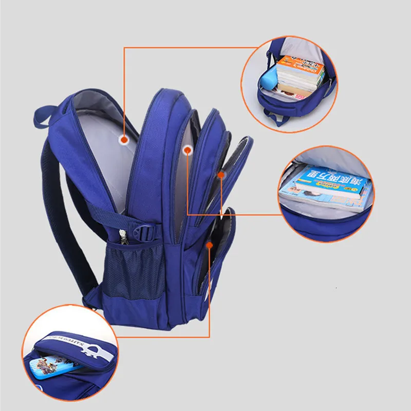 School Quality Children Backpacks Kids Nylon High Bags for Boys Girls Satchel Child Schoolbag Mochila Infantis Escolar