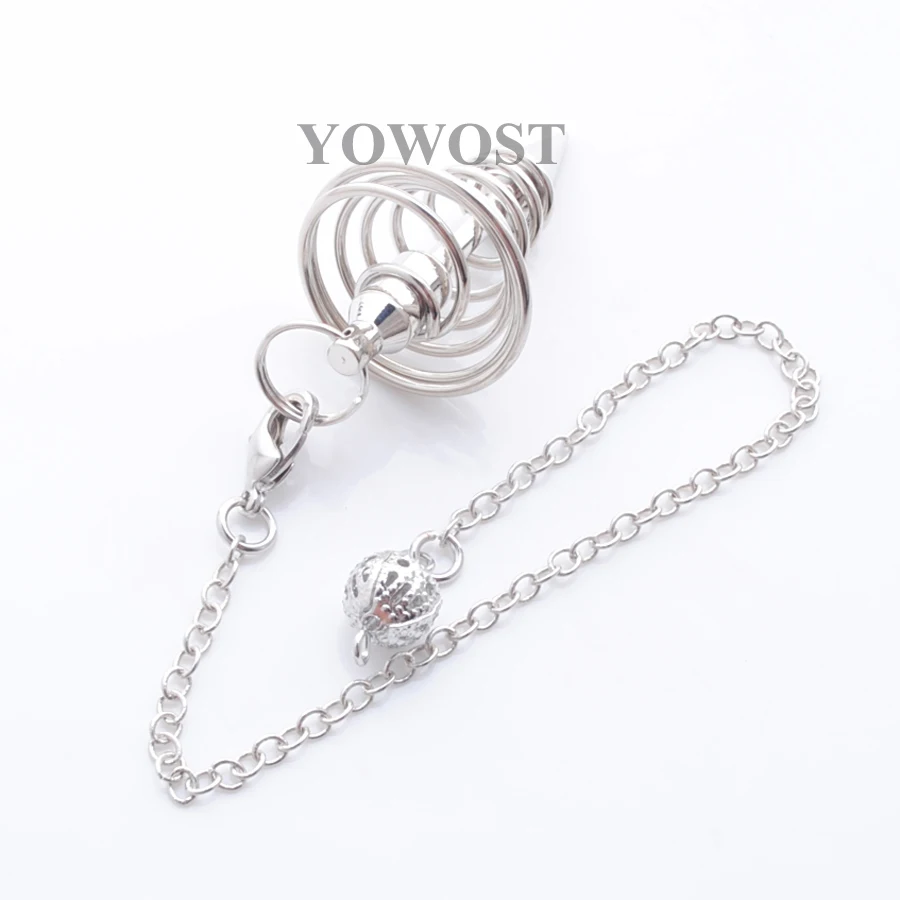 Спираль в форме конуса серебряная пирамида кулоны Divination духовный амулет кулон