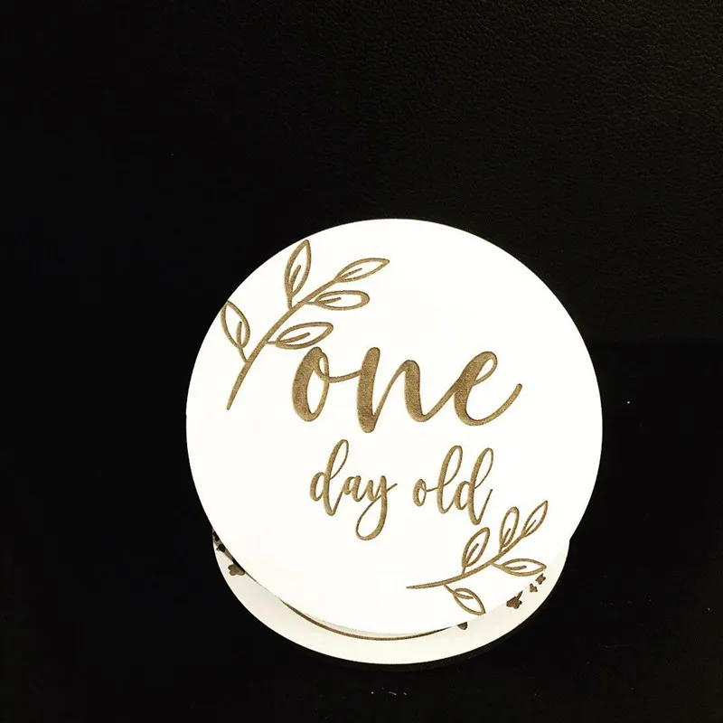 Выгравированная Цветочная карта для малышей анонсирование на заказ детский