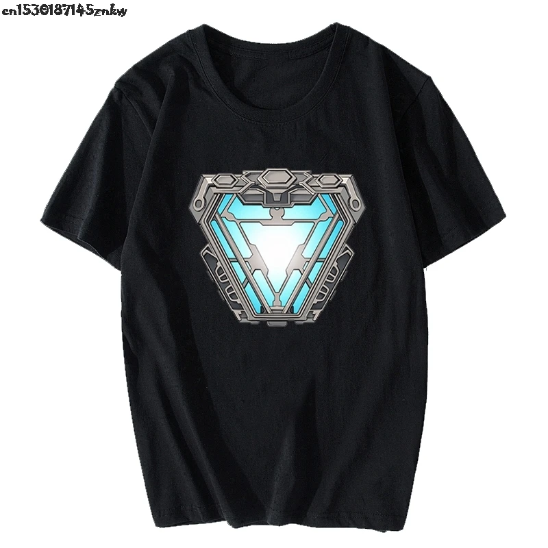 Железный человек Arc Reactor INFINITY WAR Marvel Мстители конец игры футболка Мужская