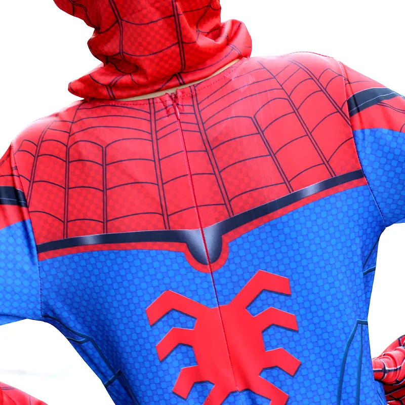 Cупергероя на Хеллоуин красный Spiderboy карнавальный костюм Костюмы с маской для
