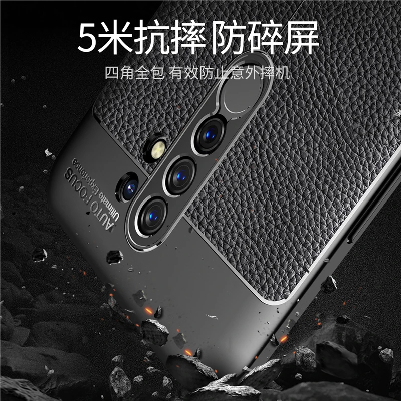 

For Xiaomi Redmi 9 Case Silicone Leather Luxury Armor TPU Phone Case For Xiaomi Redmi 9 Cover Case For Redmi 9 Cover Fundas Capa