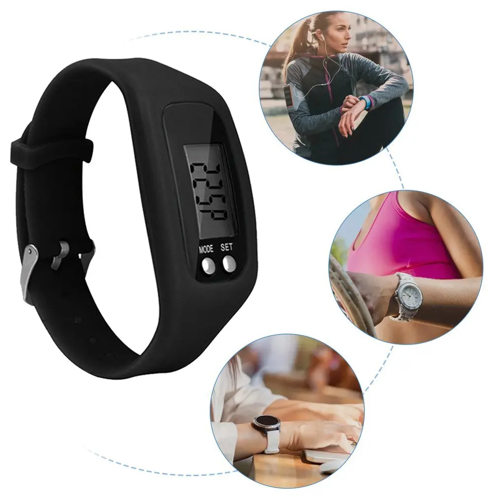 

Multifunction Smart Bracelet Pedometer Activity Tracker 5 Digit LED Display Outdoor Sport Wristband Health Watch for Adults