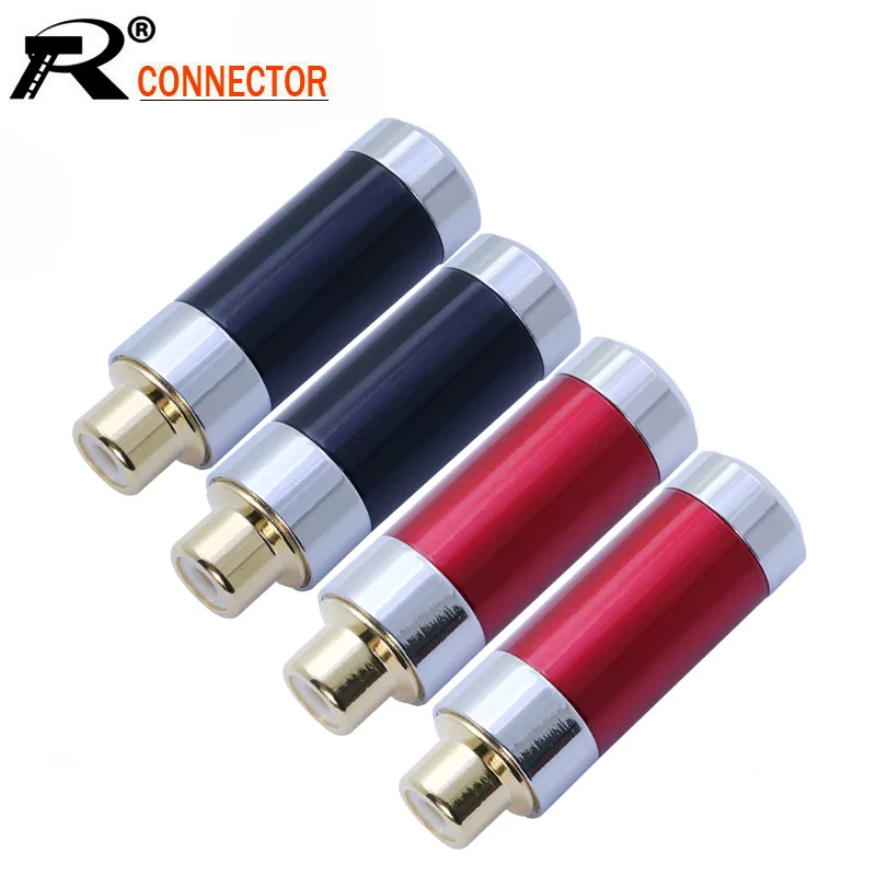 10 шт./лот RCA гнездо Позолоченный паяльный разъем профессиональный аудио динамик