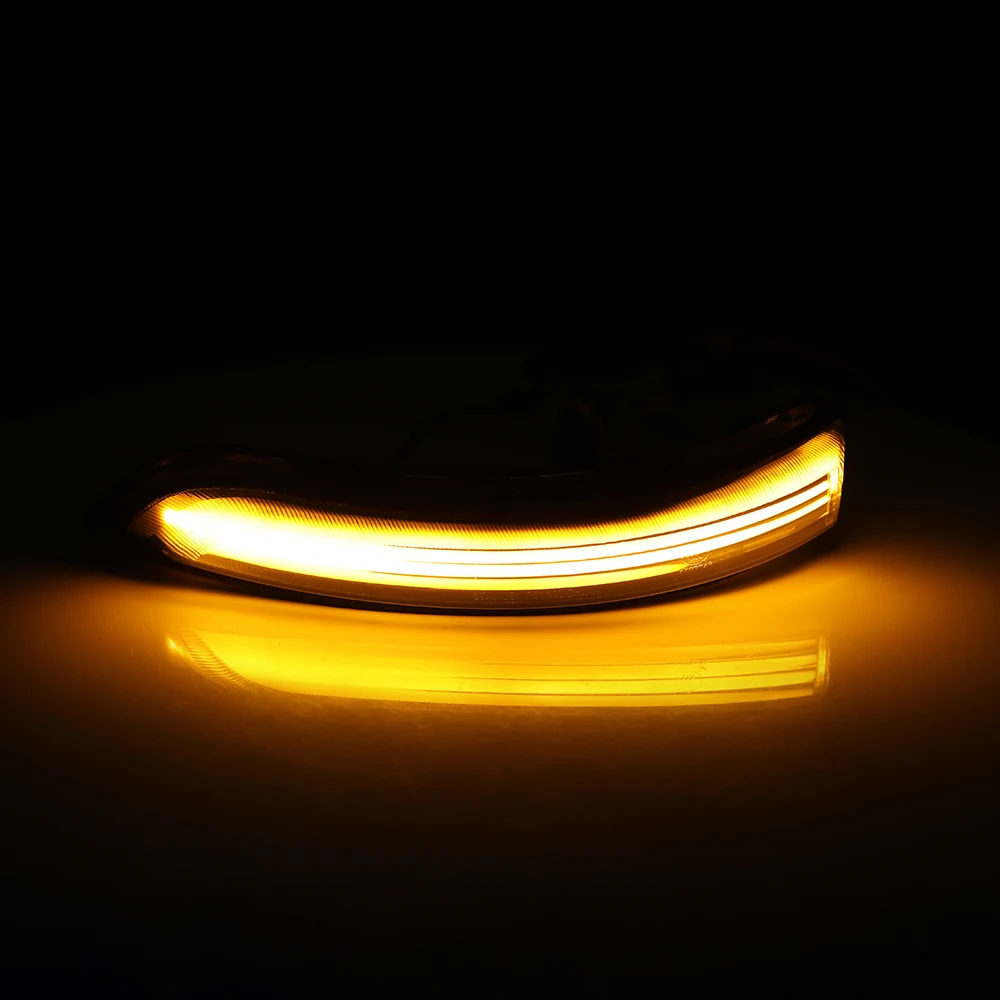 

2pcs LED Side Rearview Mirror Sequential Dynamic Turn Signal Light For Nissan Teana Altima 08-12 Yellow Streamer Light Indicator
