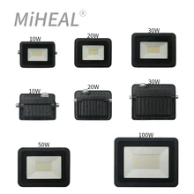 110V/220V LED Industrial Lighting 10W 20W 30W 50W 100W LED Flood Light IP68 Outdoor Wall Lamp Factory Workshop Work Light