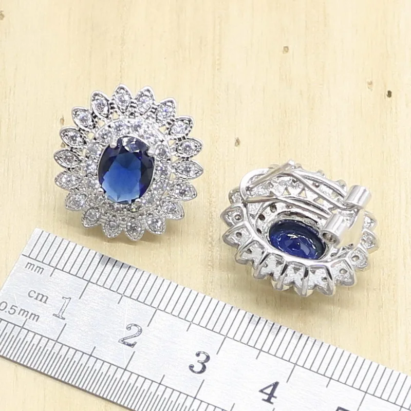 Комплект из колье серёг кольца и браслета серебра 925 пробы | Украшения аксессуары