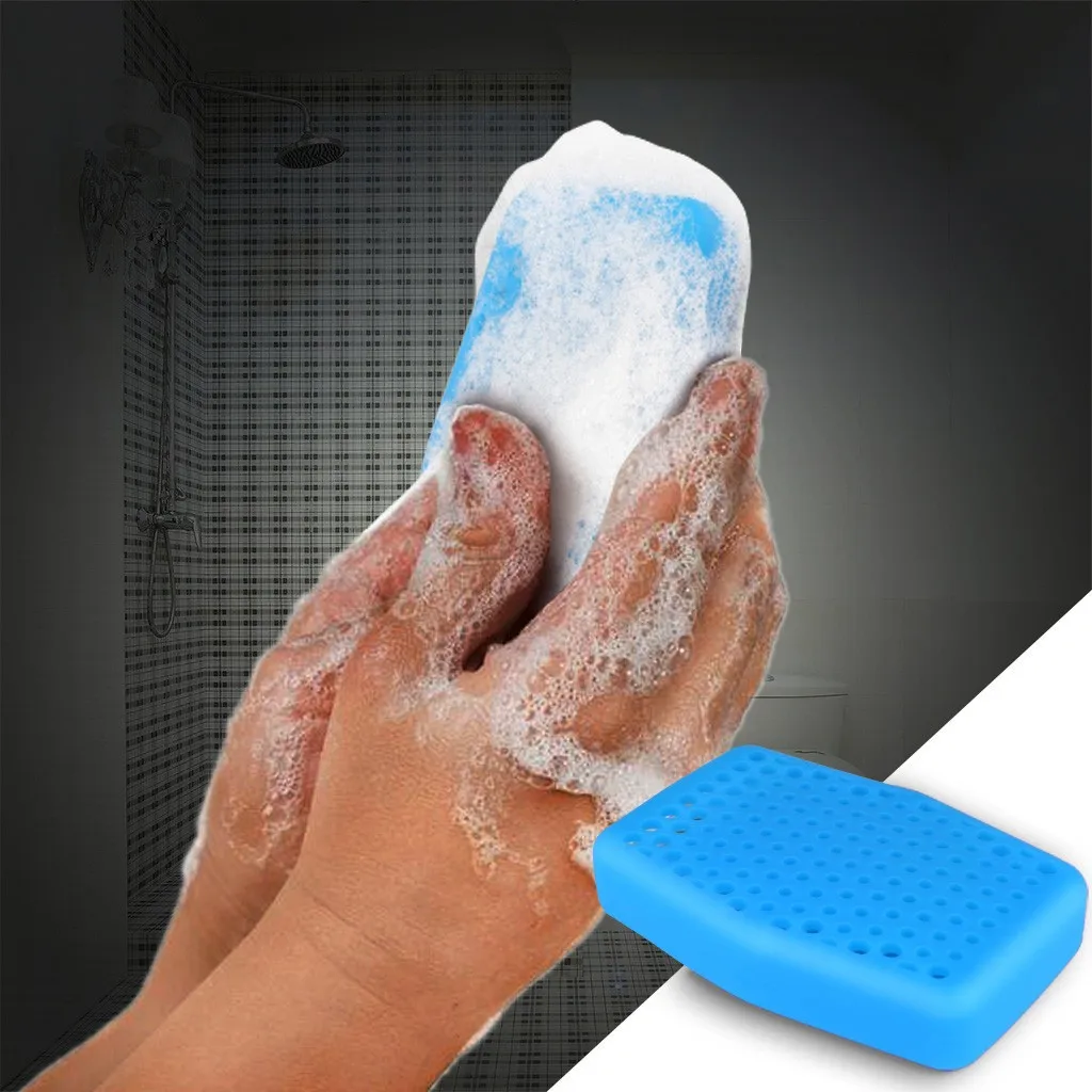 

Силиконовый чехол для мыла, умный дизайн, щетка для душа, мягкая Массажная щетка, аксессуары для ванной комнаты, бытовые экологически чистые