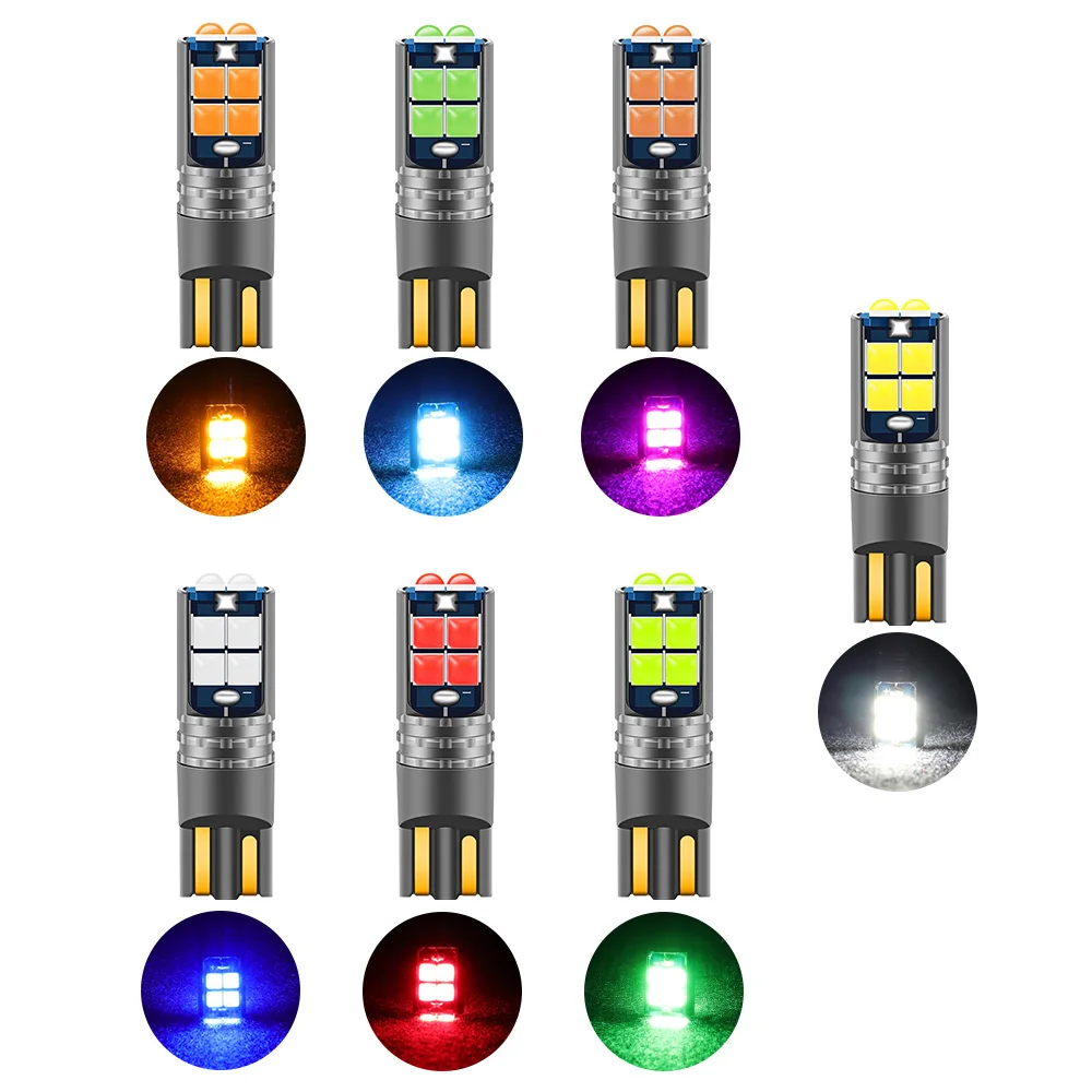 DXZ 10 шт. T10 LED Автомобильные W5W светодиодные лампы Canbus 168 194 6000K белый для салона