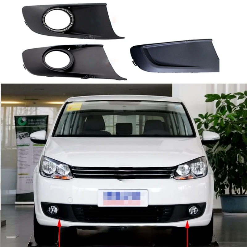 

Auto Front Left Right Bumper Fog Light Lamp Grill for VW Touran 2011-2015 Caddy 2011-2014 1T0853665 2K5853665A 2K5853666